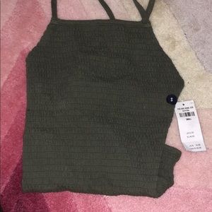 Navy green brand new hollister tank